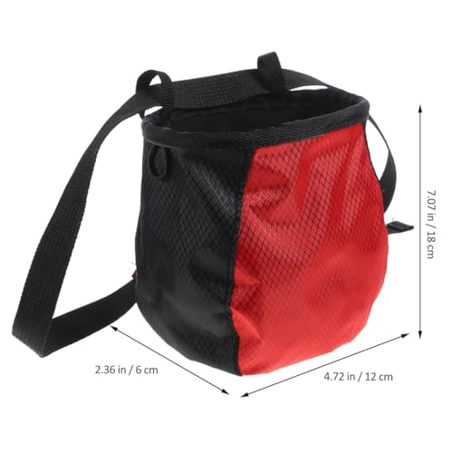 BESPORTBLE Chalk Bag for Climbing and Weightlifting Outdoor Pouch for Gymnastics Lightweight Portable and Design Secure Drawstring Closure to Prevent Chalk Leakage