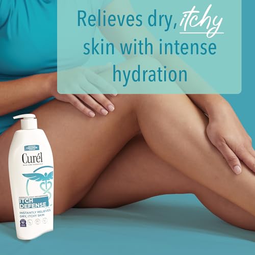 Curel Itch Defense Calming Body Lotion, Moisturizer for Dry, Itchy Skin, Body and Hand Lotion, with Advanced Ceramide Complex, Pro-Vitamin B5, Shea Butter, 13 Oz | Soothes Itchy Skin, Prevents Eczema Flare-Ups, Ceramide Moisturizer, Fragrance-Free, Dermat