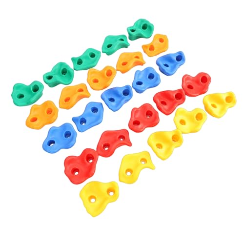 SUNGOOYUE Rock Climbing Holds Plastic Ergonomic Design Colorful Set for Indoor Outdoor Climbing Walls with Tactile Grip Skin Friendly Textured Surface