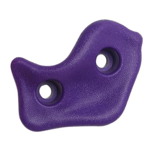 10PCS Rock Climbing Holds, PE Ergonomic Design with Rock Texture for Indoor Outdoor Climbing Wall, Includes Screws and Wrench Tools - color: Purple