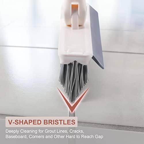 Dusters for Cleaning and Grout Brush with Long Handle Kit
