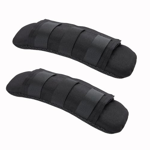 2 Pack Shoulder Strap Pad Backpack Strap Pads Tactical Vest Shoulder Pad Guitar Pad Width Up to 3.1" Compatible with Tactical Vest Tactical Sling Bag - color: Black