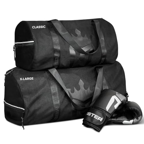 Meister Breathable Chain Mesh Duffel Gym Bag - color: V2.0 Black, size: Classic 22"x13"x13"