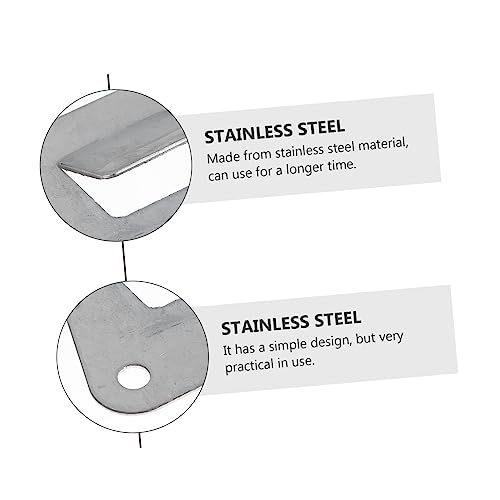 Housoutil 10-Pack Stainless Steel Range Hood Hanging Plate Kitchenware Rack Easy Install Accessories
