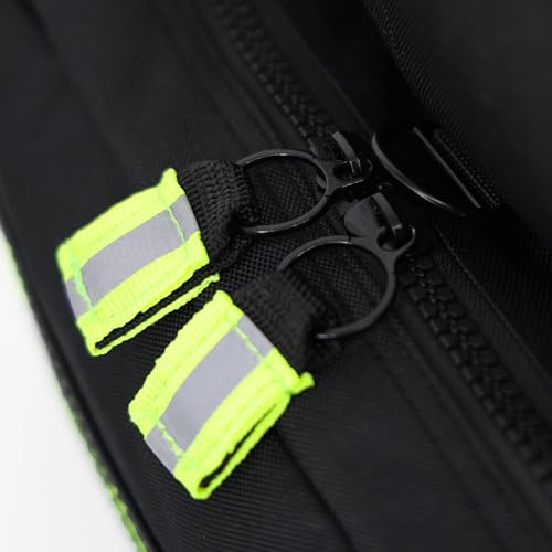 Lightning X Customizable Large EMT Medic First Responder EMS Trauma Jump Bag w/Embroidered Name - BLACK - color: Black