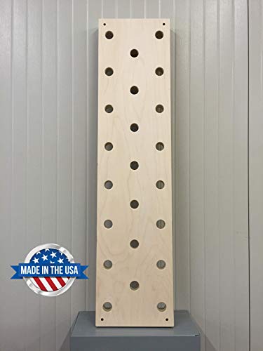 12"x48" Climbing Pegboard, Custom Engraving Options Climbing peg Board, MMA Training, Ninja Warrior, Strength Training
