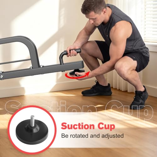 RELIFE REBUILD YOUR LIFE Power Tower Pull Up Bar Station Workout Dip Station for Home Gym Strength Training Fitness Equipment - color: Black