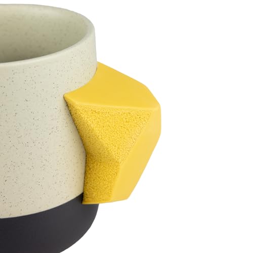 YY Vertical Climbing Mug Evo, Pinch Mug for Rock Climbers and Boulderers, Indoor Bouldering Grip Cup, Unique Gift, Blue - style: Indoor vibes - Yellow