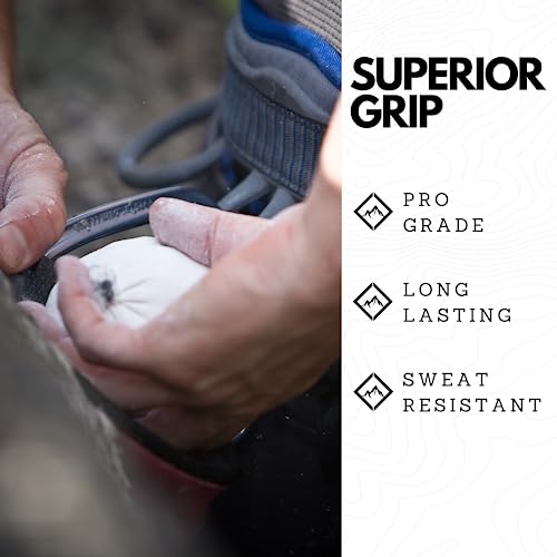 SURVIVOR Chalk Bag + Refillable Chalk Ball + 370g Ultra Fine Climbing Chalk Powder Bundle