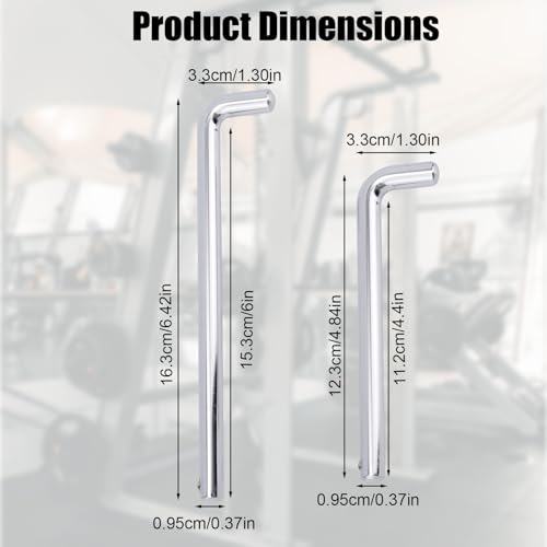 NQEUEPN L Shape Weight Stack Pin, 3/8" Dia 4.4" & 6" Locking Space