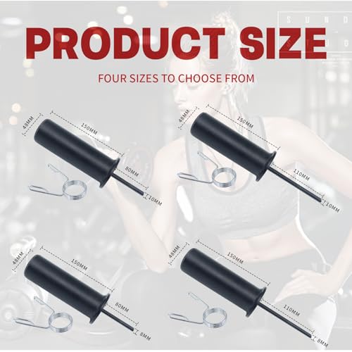 Weight Stack Pin and Spring Collar Weight Stack Extender Pin Commercial and Home Gym Accessories for Cable Tower and Functional Trainer Machine (Hanger Rod Length: 150 mm, Ø 8 mm,Length 110mm)