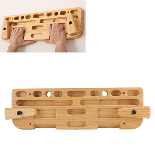 Solid Wood Training Hang Board Enhanced Strength Exercise Compact Climbing Finger Board Home Gym Outdoor