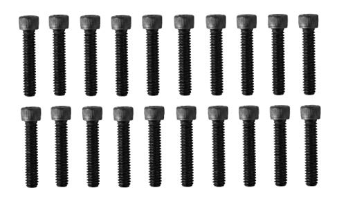 Socket Head Cap Screw, 1/4-20 x 1-1/4", Alloy Steel, Black Oxide, Hex Socket Coarse Thread, 1/4 inch Hexagonal Allen Bolt, Length:1-1/4 inch, Full Thread (Quantity: 20) - size: 1-1/4