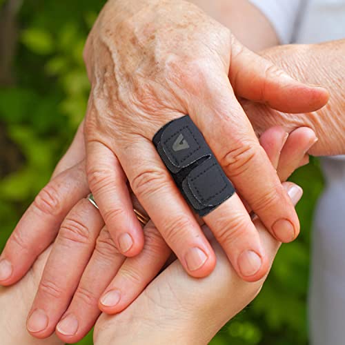 Finger Splint Finger Sleeves Protectors, Adjustable Trigger Finger Splints Thumb Splint Brace for Finger Support Compression Finger Tape for Arthritis - M - size: Medium, style: Single