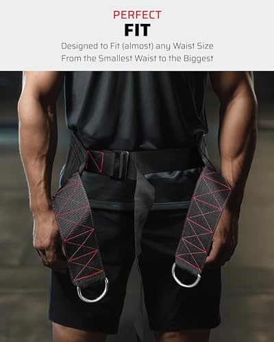 THEFITGUY Ultimate Dip Belt & Sled Pulling Belt | Ultimate Combination for Maximized versatility & strength