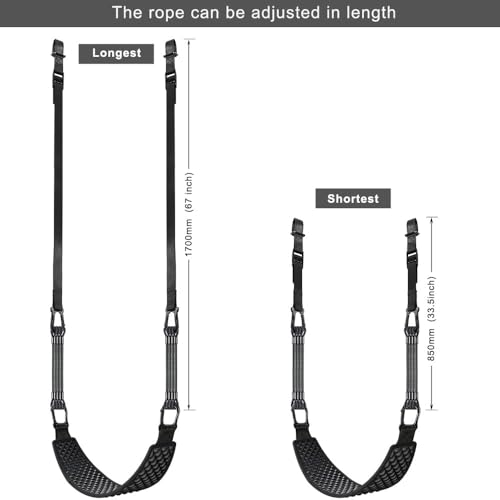 Kipika 48" Ceiling Mounted Pull Up Bar, Heavy Duty Multi-Grip Chin Up Bar,Mounted Pullup Bar, Adjustable Height, Pull Up Bands for Chin Ups & Body Stretching, Ideal for Home Gym and Strength Training - color: Pull Up Bands