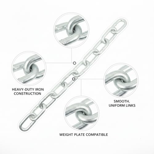1 PC Weighted Dip Belt with Iron Chain, Heavy Duty Strength Training Attachment for Pull Ups and Dips