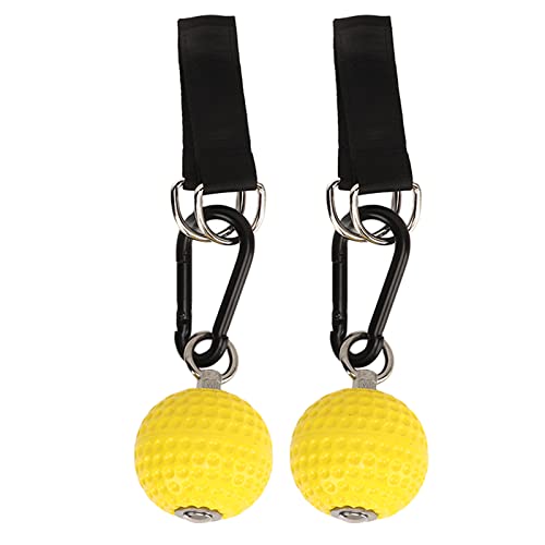 Kadimendium Climbing Pull Up Balls Set with Staps for Strength Training Indoor and Outdoor Grip Exercise Durable PU Material 2 Units