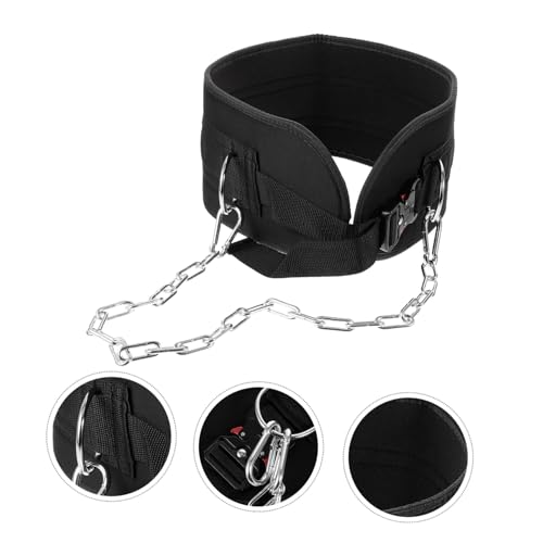 Totority Fitness Dipping Belt Chain for Weightlifting Weighted Pull-up Belt for Strength Training Design for Men and Women Comfortable Support for Dips and Chin-ups