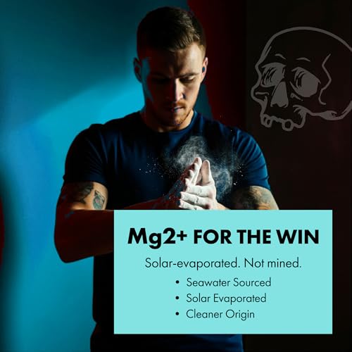 Death Grip Bone Dust MG2+ Climbing Chalk – 125g Fine Powder Magnesium Carbonate from Solar Seawater – High-Performance Hand Chalk for Climbing, Bouldering, Weightlifting, Gymnastics & Training