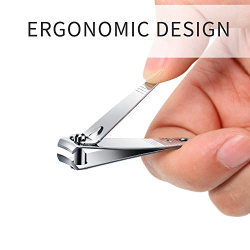 32 Pieces Stainless Steel Fingernail Nail Clipper Bulk Silver Portable Toenail Clippers Cutter Set (Pack of 2) - size: 32 Count (Pack of 2)