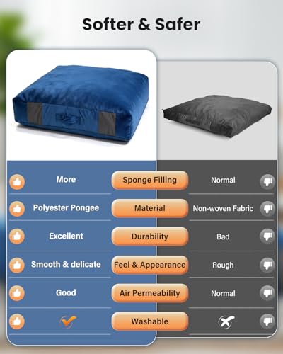 Crash Pads for Kids Sensory, Climbing Crash Pads, Crash Mat Sensory Room Play Equipment, Soft Foam Landing Zone, Luxe Velour, Cover Washable - size: 3.3FT