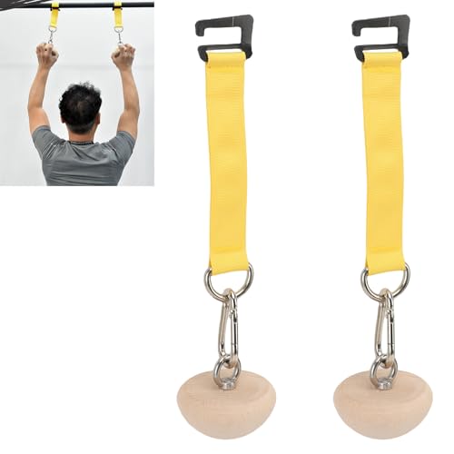 Pull Up Power Balls,3.74in Diameter Upper Flat Half Sphere Pull Up Ball Hold Grips for Rock Climbing Strength Training