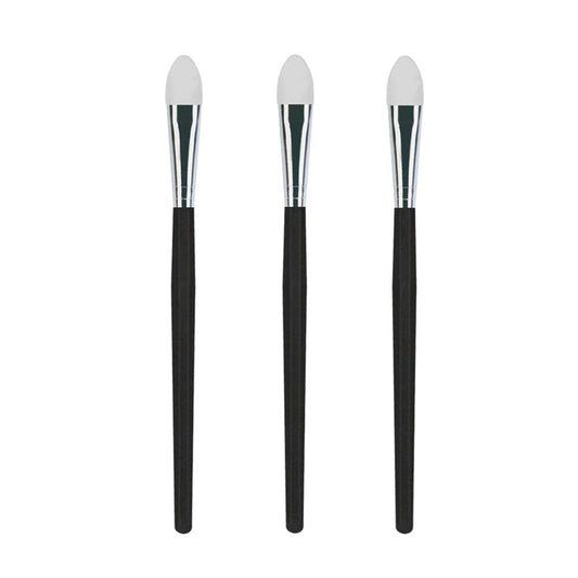 Lormay 3 Pcs Silicone Eyeshadow And Lip Mask Makeup Brushes. Professional Tools For Applying Cream Or Liquid Eye Shadows And Lip
