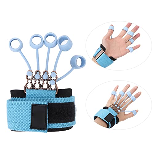 Yinhing Finger Exerciser Hand Grip Strengthener Adjustable Silicone Wrist Strap for Rock Climbing Tennis Guitar Piano Drummer Ergonomic Finger Strength Trainer (40lbs) - size: 40 Pound