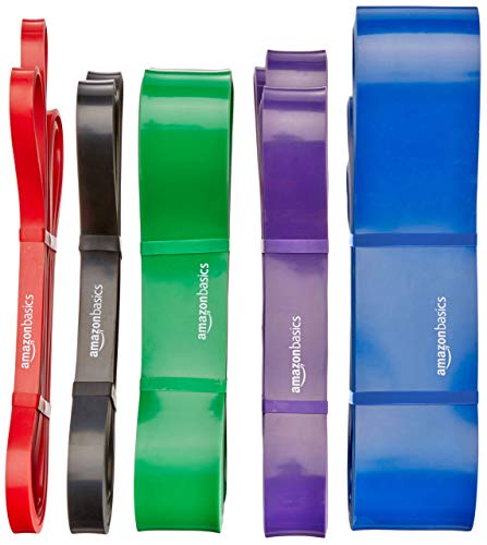 Amazon Basics Resistance Pull-Up Bands for Exercise, Workout, Stretching and Muscle Training - size: 3/4 inch, style: 3/4" (30-60 lbs)