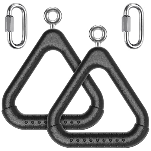 Dolibest Monkey Bars Trapeze Bar Kids Monkey Bars Playground Trapeze Bar Rings Swing Sets for Backyard with Monkey Bars Ninja Course for Kids Outside Playset Monkey Bars (2Pcs), Black - color: Black1-2 Pack