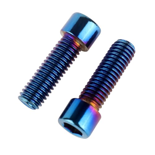 6Pcs Bike Screws M6x10 12 16 18 20 25 30 35mm Stainless Steel Socket Head Cap Allen Hex Bolt (Burnt Blue, M6 x18mm) - color: Burnt Blue, size: M6 x18mm
