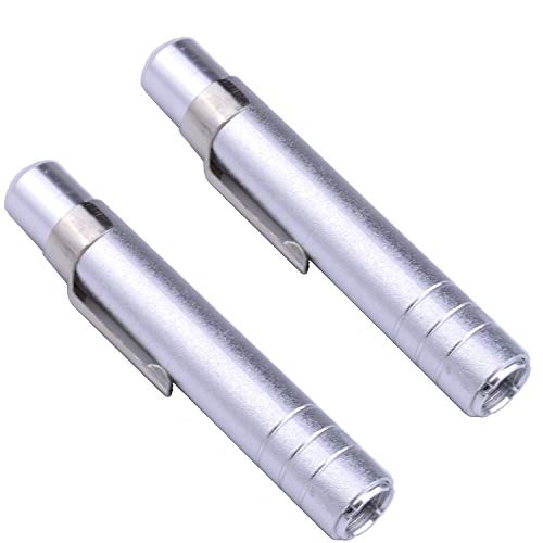 2 x Aluminum Alloy Chalk Holder Teacher's Chalk Clip Clutch (Silver) - color: Silver