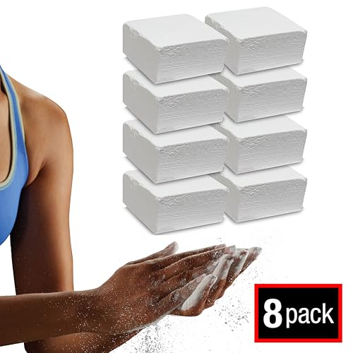 SPRI Chalk Block & Chalk Ball for Gymnastics, Rock Climbing, Bouldering, Rings, Weightlifting, Pool Billiards - size: 2 oz Block (8-Pack)