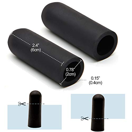 Povihome Finger Cots Protectors - Moisturizing Thumb and Finger Covers - Thickend Version - Elastic Cracked Silicone Finger Sleeves to Protect Cracked, Peel Finger and Other Finger Pain (Black, 10PCS) - color: Black, size: Medium (10PCS)