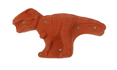 Atomik Rock Climbing Holds Screw-On T-Rex Dinosaur in Rust