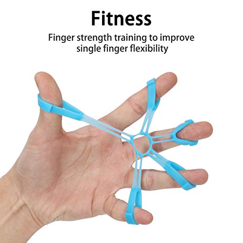 Fanwer Finger Strengthener & Finger Stretcher Hand Extensor Exerciser Set for Arthritis Carpal Tunnel Exercise to Improve Grips Performance for Elderly (3 Levels)
