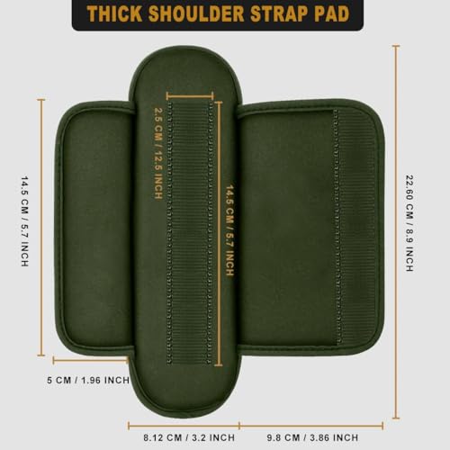 ZINMARK Tactical Shoulder Pad with Ultra-Thick Cushion for Vest Shoulder Straps and Backpacks, Comfort and Breathable,Army Green - color: Army Green