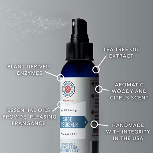 All-Natural Shoe Deodorizer Spray - Shoe Freshener - Safely Eliminates and Destroys Bad Odors