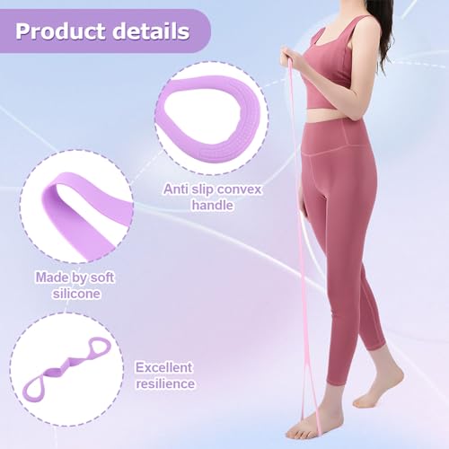 3pcs Figure 8 Resistance Band, Arm Back Training Elastic Ropes, Elastic Stretching Resistances Band for Arms, Back, Shoulders, and Chest Workouts, Exercise Equipment