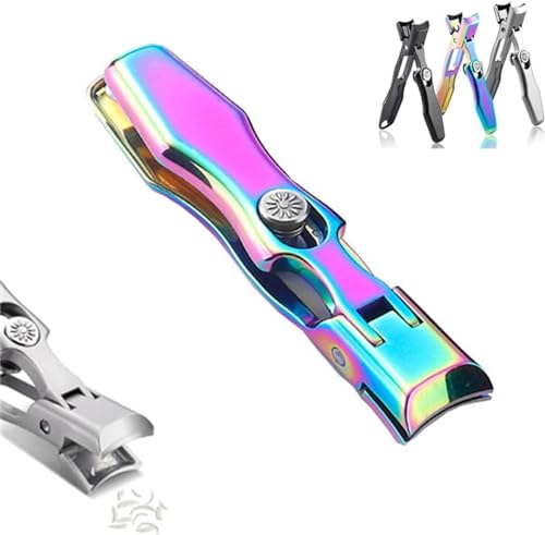 Nail Clippers, Stainless Steel Nail Clippers, Portable for Thick Nails - color: C