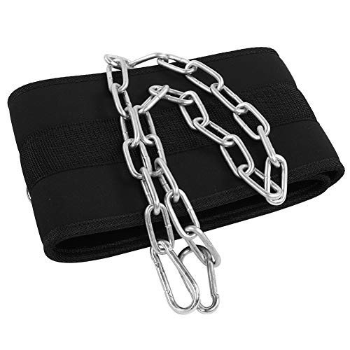 Weighg Belt with Chain, building Dip Belt for Gym, Pull Up with Iron Chain for Strength ing, Ox Cloth Equipment for Men and Women