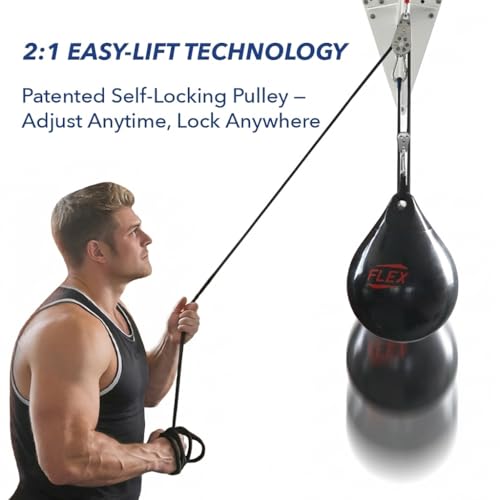 OHMY Flex Adjustable Water Punching Bag 22" 210 Pound with Easy-Lift 3:1 Pulley System - style: OHMY FLEX ADJUSTABLE WATER PUNCHING BAG 15" 55 Pound with Easy-Lift 2:1 pulley system