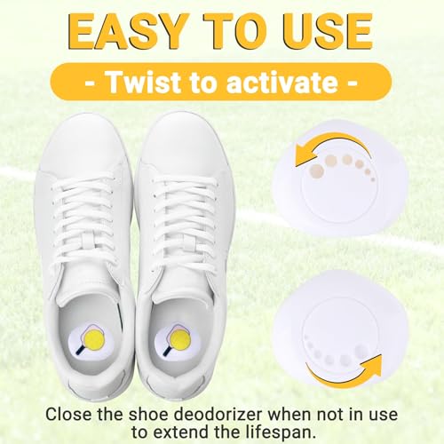 Knixmax Versatile Deodorizer Balls for Shoes Gym Bags Home Freshener for Closets Lockers Odor Eater Eliminate Unpleasant Scent Fresh Linen Pickleball