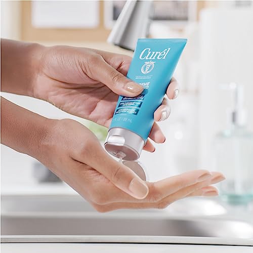 Curel Extreme Dry Hand Dryness Relief, Travel Size Hand Cream, Easily Absorbed for Long-Lasting Relief after Washing Hands, with Eucalyptus Extract, 3 Ounces (Pack of 2) - size: 3 Fl Oz (Pack of 2)
