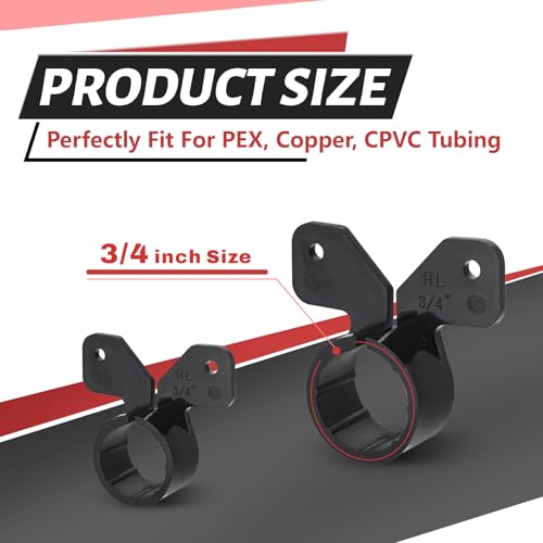 100-Pack EFIELD 3/4-inch Suspension Pipe Clamps For Pex, Copper, CPVC Pipe,(PPSU1807084) - size: 3/4''-P100, style: Suspension