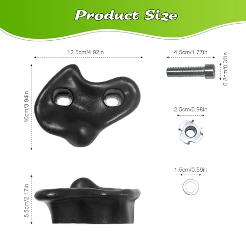 20PCS Rock Climbing Holds for Kids Climber,Extra Large Adult Rock Climbing Stones,Wall Stones with Screw Pad and Nut for Outdoor Indoor Climbing Frames Children Playground