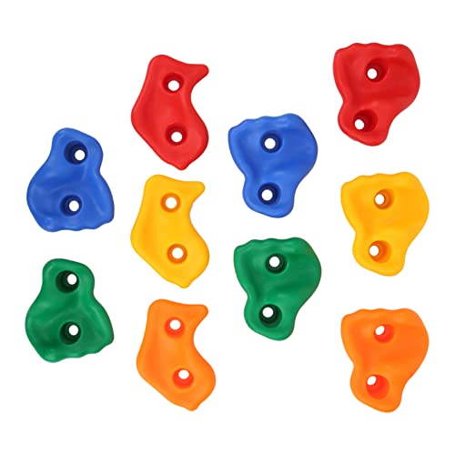 YOUTHINK Rock Climbing Holds Children's Climbing Holds Rock Climbing Holds Set of 10 for Kids with Hardware Easy Installation Climbing Sport Climbing
