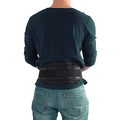 Fitness Drop Weight Dip Belt with 2 Chains Adjustable Nylon Weightlifting Belt for Pull Ups Strength Training
