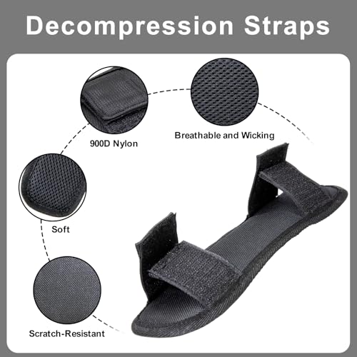 2 Pack Shoulder Strap Pads, Soft Vest Shoulder Strap Pads, Wearable 2.1’ Wide Shoulder Pad for Bag Strap, Universal Replacement (Black)